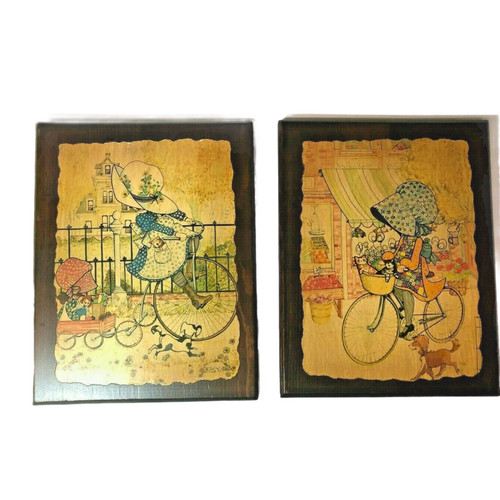 Vtg holly hobbie - holly, decoupage