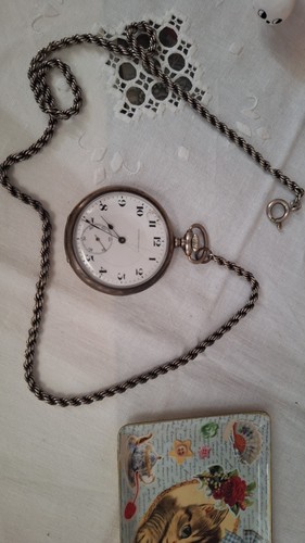 Antique silver pocket watch