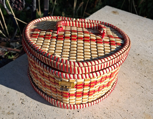 Vintage sewing box heart - vintage, box,