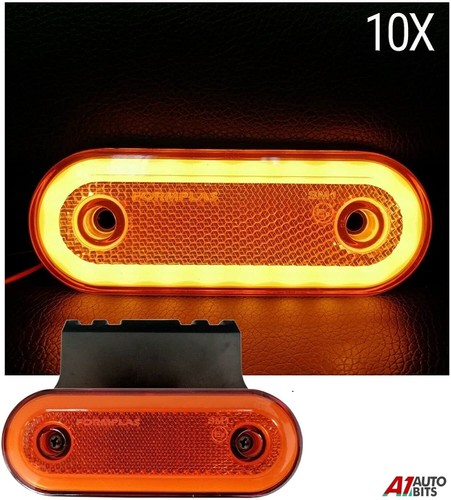 10x side amber led marker - side,