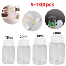 15ml/20ml/30ml/60ml Plastic PET Seal Bottle Solid Powder Medicine Containers