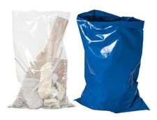 Rubble Sacks 24" x 36" 500G Clear Blue Heavy Duty Builder Wastage Bags