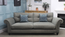 PARKER KNOLL, ARLINGTON GRAND SOFA IN SIERRA CONIFER FABRIC. RRP £2105.