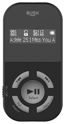 Bush 8gb mp3 player black - mp3,
