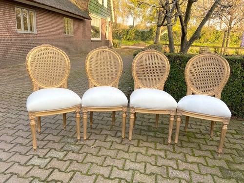 Chairs french louis - xvi, gold