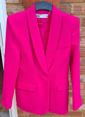 Zara cerise pink fitted dinner - zara,