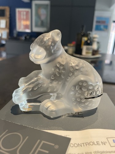 Lalique crystal jaguar - lalique,