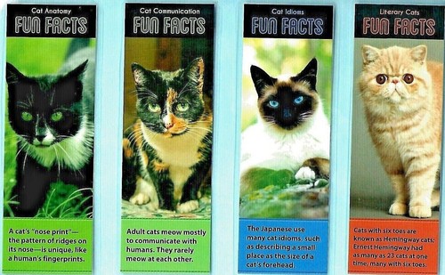Black cat bookmark - black,