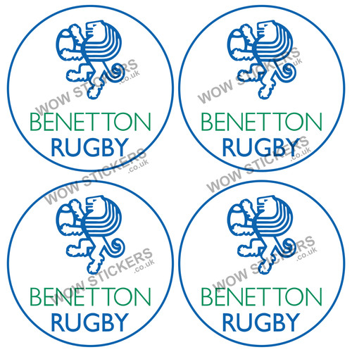 Benetton rugby stickers laptop - benetton,