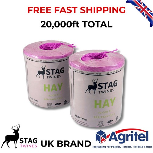 Pink baler twine - baler, 10000ft