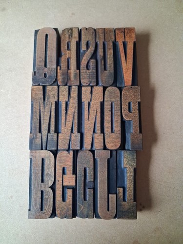 Vintage wooden letterpress - vintage,