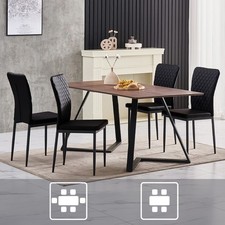 OAK Effect Dining Table Set