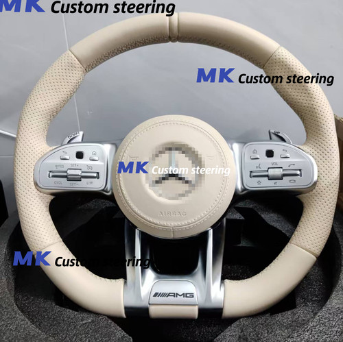 Full leather steering wheel - leather,