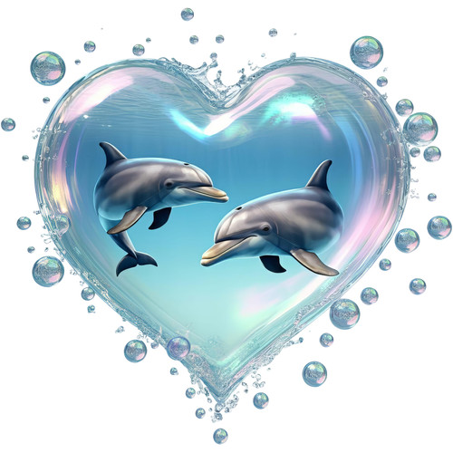 Romantic dolphins vinyl - romantic,