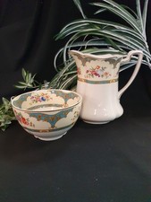 Vintage Pareek Johnson Bros Ceramic Bowl & Jug