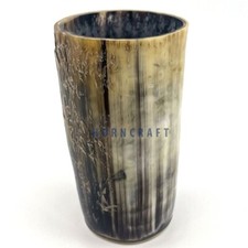 Ox Horn Viking Drinking Cup with Horn Base | Rough Finish | Holds 300ml - 350ml
