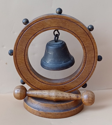 Vintage wooden ship wheel - vintage,