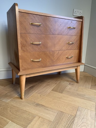 French oak chest - oak, drawers