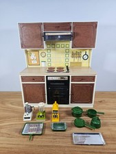 Vintage Pedigree Sindy Doll Kitchen Cooker Unit Working with Accessories