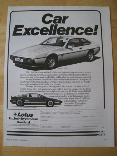 Lotus excel car excellence - lotus,