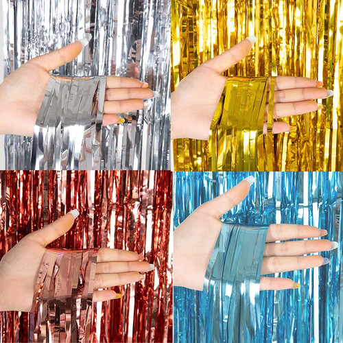 Metallic foil fringe - foil,