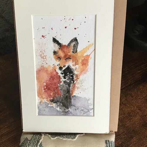 Original watercolour card - original,