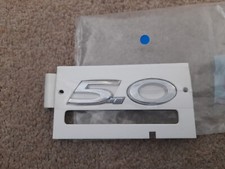 NEW GENUINE JAGUAR 5.0 CHROME BOOT BADGE XJ X351 XF   F-TYPE XK XKR F-PACE