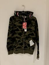 Camouflage Khaki Bape Shark Zip up Hoodie