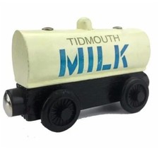 Thomas & Friends Tidmouth Milk Tanker Wooden Magnetic Railway Train Kids Toy