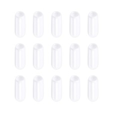Screw Thread Protector Cover Rubber End Caps for Screw Bolt 4mm ID/White/100 Pcs