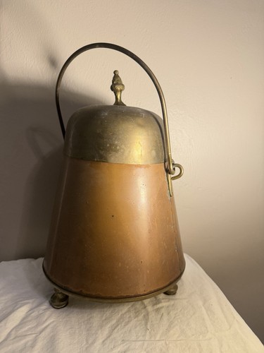 Vintage copper brass coal