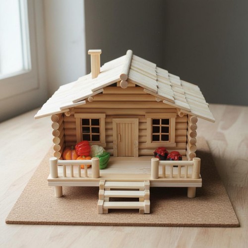 Diy bamboo house kit - kit, creative