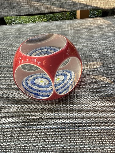 Red overlay cut - cut, faceted
