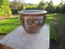 Oriental Chinese medium sized Fish Bowl / planter Plant Pot