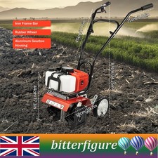 Petrol Cultivator Tiller Garden Rotavator cultivator Soil 52CC Lawn Rotovator