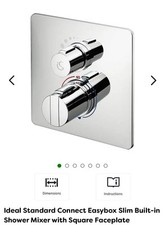 Ideal Standard Connect Easybox Slim Built-in Shower Mixer with Square Faceplate