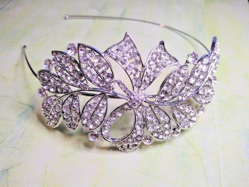 Crystal leaf hairband side - leaf,