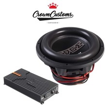 EDGE EDP122SPL-E3 12" Subwoofer 1250W RMS + EDBX1800.1-E4 1800W RMS Mono Amp