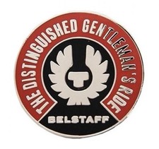 Ace Cafe X Belstaff Pin Badge, 59 Club, Biker, BSA, Norton Triumph Piston Broke