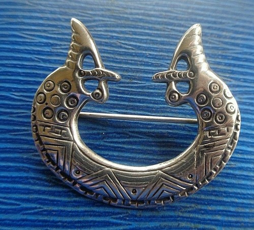 Ola gorie silver brooch - gorie,
