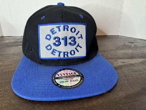 Detroit snap back black with - detroit,