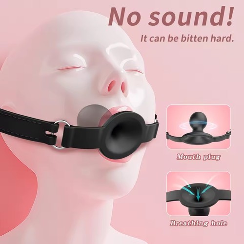 Silicone mouth gags breathable - mouth,
