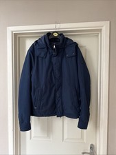 PAUL & SHARK VINTAGE MENS TYPHOON 20000 HOODED NAVY JACKET MEDIUM
