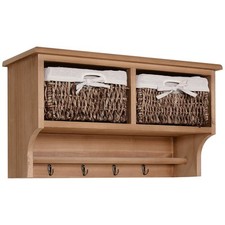 HOMCOM Entryway Coat Rack Wall