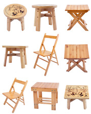 Wooden Chair Bamboo Stool