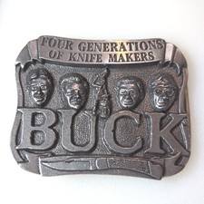 Vintage Buck Knife Belt Buckle