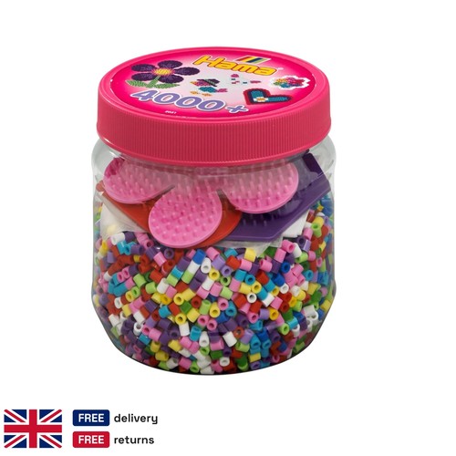 4000 hama perler beads - 4000, pink
