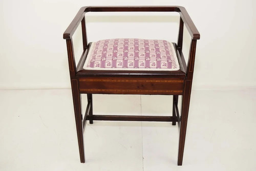 Edwardian mahogany inlaid - mahogany,