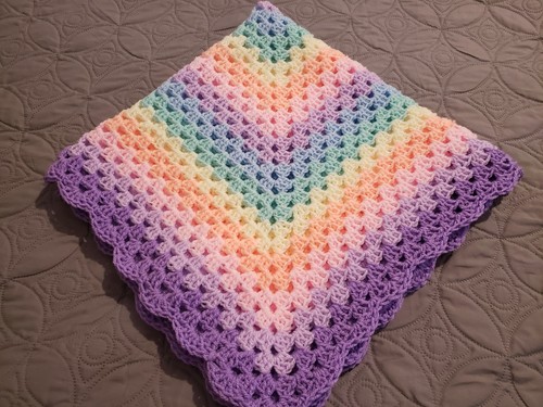 Rainbow hand crochet - hand,