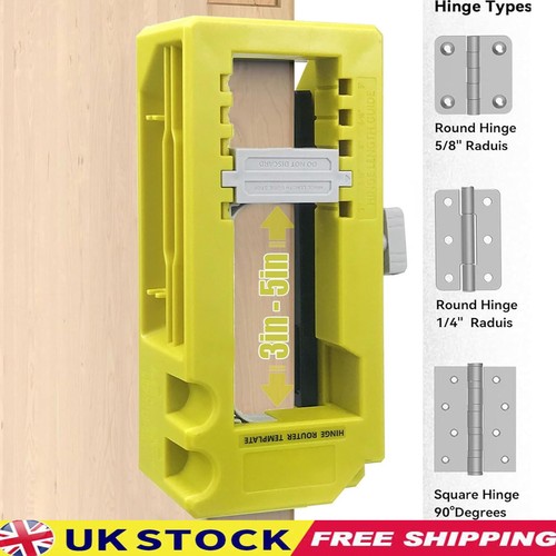 Door hinge routing jig - door,
